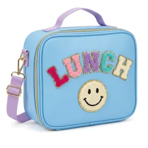 Back School RTS 8 Colors Waterproof Antifouling Snack Organizer Portable Nylon Cooler Bag PEVA Zipper Kids Lunch Box Insulated