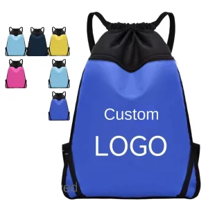 Basketball Sport Bag Backpack Own Logo Gym Mini Women Navy Back with Blue Training Duffle Unisex School 60Cm