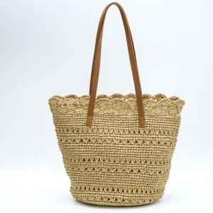 Beach Accessories Women’s Tote Bags Custom Bag Woven Craft Lightweight Eco Durable Summer Travel Casual Bag