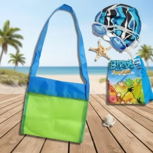 Beach Bag Gift Cute Nylon Custom Unisex Bags Fashionable Extra Large Cube Style Soft Button Eco Friendly Reusable Lightweight