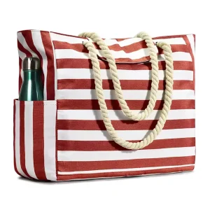 Beach Bags for Women Large Waterproof Beach Tote Bag with Zipper Sand Proof Swim Pool Beach Bag Large Tote