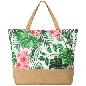 Beach Bags for Women Waterproof Sandproof Women Tote Bag, Large Beach Bag with Zipper for Summer
