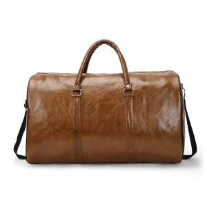 Best Selling PU Leather Bag Waterproof Travel Casual Shoulder Bag Sport Training Crossbody Backpack