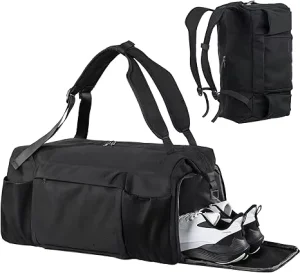 Big Capacity 40L Foldable Sports Duffel Bag Dry Wet Separation Gym Backpack with Independent Shoes Pocket