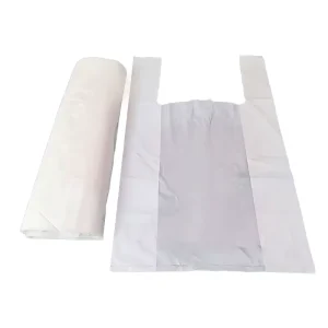Biodegradable PLA PBAT Compostable Cornstarch Bags Custom Printed Bioplastic T Shirt Bag Accepting Custom Printed Orders