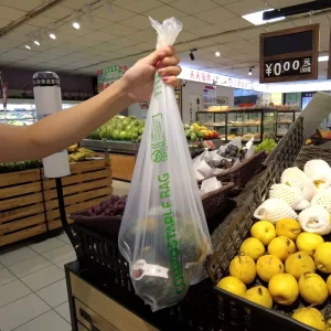 Biodegradable Plastic Grocery Bags for Fruits and Vegetables in Supermarket Compostable Produce Bags