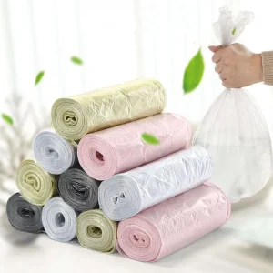 Black Flat Top Plastic Bags Garbage Bag Thick Durable Leak Proof Bulk Orders for Hotel & Hospital