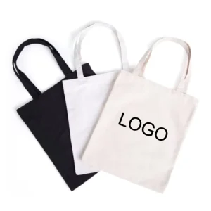 Blank Cotton Canvas Tote Bag Eco Friendly Reusable Calico Shopping Bag for Custom Logo Bulk Order