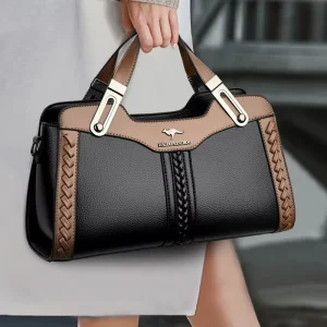 Brand Bags Women Color Match Shoulder Square Handbags Ladies Crossbody Tote Sling Bag Leather PU Single Bag