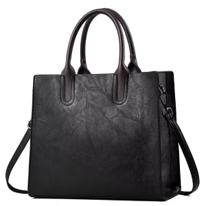 British Retro Women’s Big Bag Summer New Style Large Capacity Handbag Shoulder Crossbody Soft Leather Fashionable