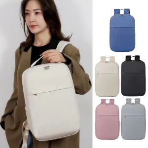 Business Backpack Laptop Bag Short Trip Colorful Travel Bag Simple Solid Color Large Capacity Backpack