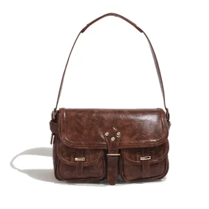 Business Casual PU Leather Messenger Bag