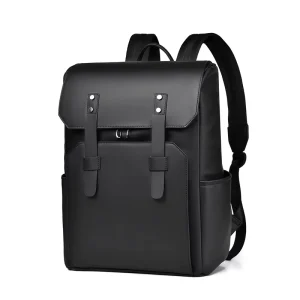 Business Travel Fashion Laptop Backpack Student Large Capacity Polyester Microfiber Leather Burden