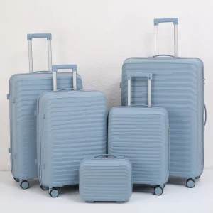 COLORFUL New PP Travel Trolley Bag Set 14, 20, 24, 28, 32 Inch Large Capacity Suitcases 360° Silent Wheels 5-piece Sets Suitcases