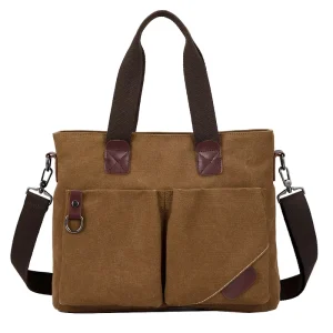 Canvas Messenger Bags for Men Shoulder Bag Business Briefcase Laptop Bags