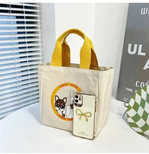Canvas Tote Bag Daily Use Grocery Shopping Office Beach Lunch Carry Versatile Tote Bag Custom Color Custom Size Tote Bags