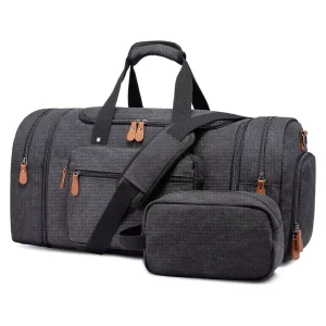 Carry on Luggage Bag Travel Weekender Gym Duffel Overnight Bags Canvas Expandable Trendy Design