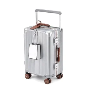 Carry on Pc Suitcase with Brake Wheels Wide Trolley System Tsa Approved Lock Dry Wet Separate Compartments and Hook