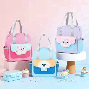 Cartoon Boys Girls Big Capacity Ice Cooler Bag Picnic Food Storage Waterproof Insulated Thermos Bento Lunch Bag for Kid Children