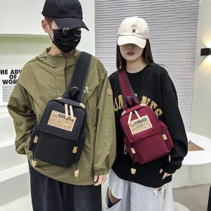 Casual Nylon Logo Messenger Bag Unisex Large Capacity Fashion Lightweight Shoulder Trendy Student All-match Spring 37