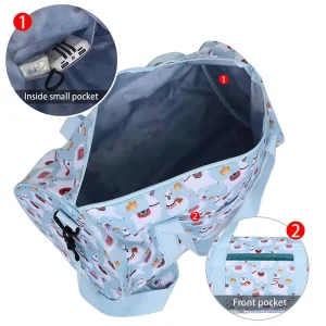 Casual Sports Travel Bag Shoulder Bagpack for Unisex Large Capacity Durable Light Weight Polyester Zipper Closure