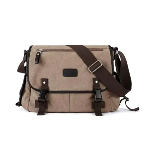 Classic Design Casual Multi Pockets Cross Body Canvas Messenger Bags