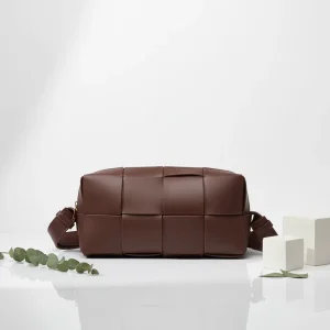 Classic Style Woven Crossbody Bags Casual PU Leather Women Bags Messenger Bags