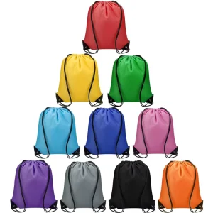Colorful Drawstring Backpack Cinch Gym Bag for Women Men