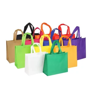 Colorful Reusable Eco Friendly Non Woven Shopping Bag Tote Shoulder, Medium Size, Custom Logo, DIY Foldable