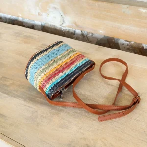 Colorful Straw Zipper Mini Bags Cute Woven Shoulder Bags Bohemian Women s Handbags Good Quality Guangzhou Bag Product