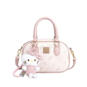 Contrast Color Women’s Handbag Summer Embossed Niche High end Small Bowling Bag Youth Campus Crossbody Bag Single Shoulder