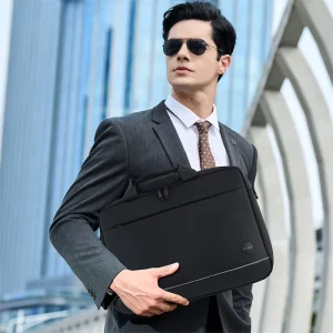 CoolBELL Factory Custom Men’s 15.6 Inch Laptop Bag with Luggage Strap Waterproof Travel Business Large Capacity Laptop Briefcase