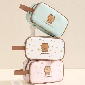 Cosmetic Bag Portable Cute Travel Makeup Bag for Women and Girls Makeup Brush Organizer Cosmetics Bags