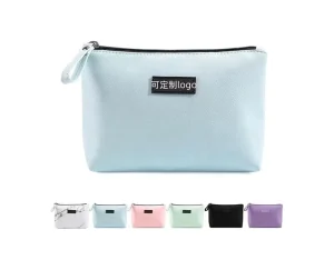 Cosmetic Bags for Women Small Makeup Organizer for Purse PU Leather Makeup Pouches with Zipper