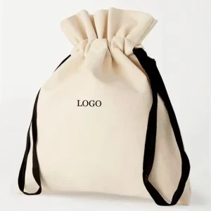 Cotton Drawstring Bags Draw String Canvas Custom Dust Bag for Handbags