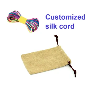 Cotton Linen Dust Bag Custom Logo Jewelry Packaging Drawstring Pouch