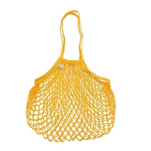 Cotton Mesh Produce Bag 35x38cm Tote with Handles Custom Logo Reusable Fruit Vegetable Shopping Bag Bulk