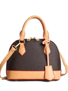 Cross Border Women’s New Classic Shell Bag Vintage Versatile Handbag Shoulder Crossbody Purse Waterproof ZIP PU