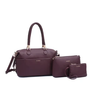 Cross border Lady Fashion Trendy Hot selling High Quality Soft PU 2 in 1 Waterproof ZIP Closure Single Strap Shoulder BagG818#
