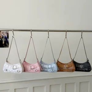 Cross-border Trendy Cyber Celebrant Handbag Women’s Bag Summer New Belt Decorative Shoulder Bag All-match Underarm Bag