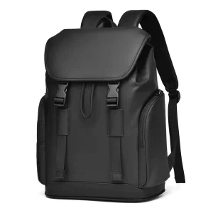 Cross-border Unisex Minimalist Business Laptop Backpack Travel Waterproof Oxford Polyester Zipper Closure Large Capacity Leisure