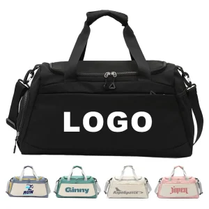 Cross-border Waterproof Duffel Bag Custom Logo Oxford Gym Bag with Shoes Compartment Sports Bag for Men