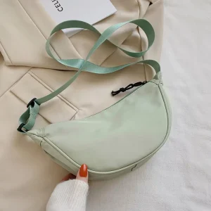 Crossbody Bag Dumpling Bag Lightweight Small Crossbody Bag Underarm Bag Simple Shoulder Canvas Bag