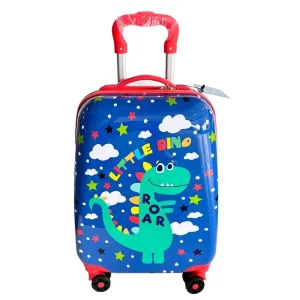 Custom 18 Inch ABS Fashionable Spinner Luggage Bag Kids Cute Unisex Travel Suitcase Zipper