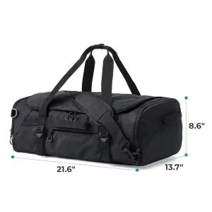 Custom 40L Travel Gym Duffle Bag Carry on Backpack With Shoes Compartment Wet Pocket