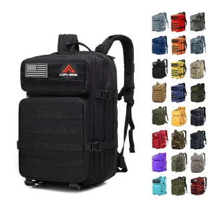 Custom 45L Sport Tactical Backpack Waterproof Nylon Polyester Lining Fashion Style Mochila Gym Camo Bag