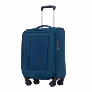 Custom Aluminum Trolley 20″ 24″ 28″ Fabric Soft Lightweight Travel Luggage Bag Cabin Suitcase