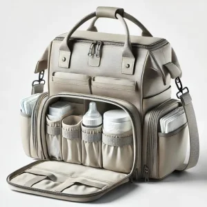 Custom Baby Backpack Large Capacity Maternity Diaper Tote Nappy Bag Classic Style Nylon Portable Zipper For Mom’s Travel