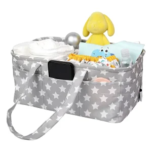 Custom Baby Tote Diaper Bag Organizer Large Water Resistant with Logo Diaper Caddy for Mummy