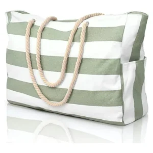 Custom Beach Bags for Women Large Beach Tote Bag with Zipper Waterproof Swim Pool Beach Bags